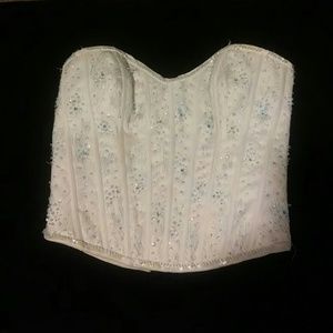 Tiffany Designs crystal beaded corset